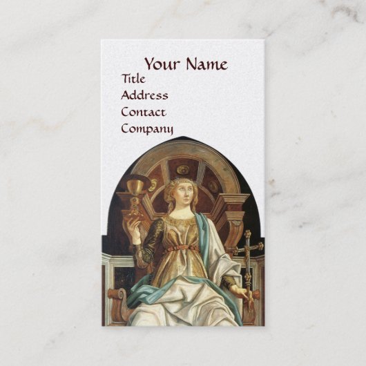 ANTIEK RENAISSANCE STREEFT POPE Gold Visitekaartje (Voorkant)