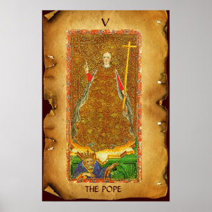 ANTIEK RENAISSANCE STREVEN V / POPE POSTER