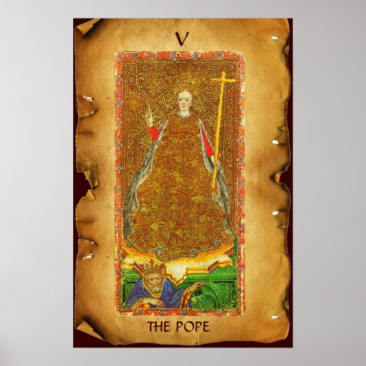 ANTIEK RENAISSANCE STREVEN V / POPE POSTER (Voorkant)