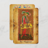 ANTIEK RENAISSANCE TAROOTS 1 / MAGICIAN AANKONDIGING (Voorkant / Achterkant)