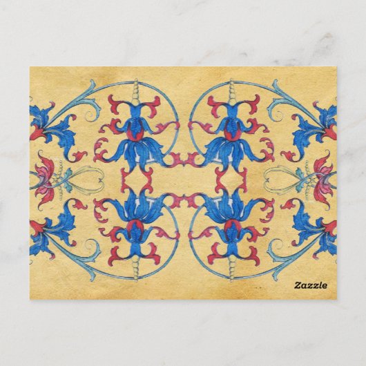 ANTIEK RENAISSANCE TAROOTS 1 / MAGICIAN BRIEFKAART (Achterkant)