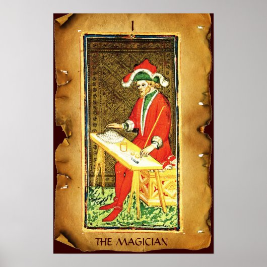 ANTIEK RENAISSANCE TAROOTS 1 / MAGICIAN POSTER (Voorkant)