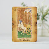 ANTIEK RENAISSANCE TAROOTS 7 / THE CHARIOT AANKONDIGING (Staand voorkant)