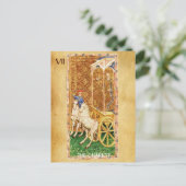 ANTIEK RENAISSANCE TAROOTS 7 / THE CHARIOT BRIEFKAART (Staand voorkant)