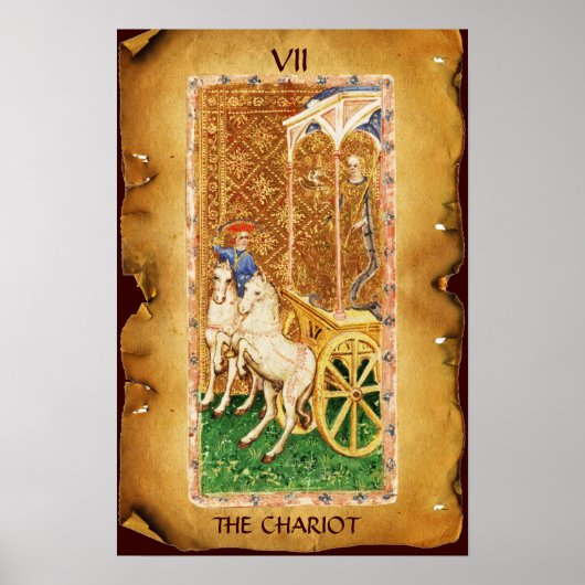 ANTIEK RENAISSANCE TAROOTS 7 / THE CHARIOT POSTER (Voorkant)