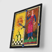 ANTIEK RENAISSANCE TAROOTS /DE ZON EN HET MOON VIERKANTE KLOK (Hoek)