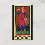 ANTIEK RENAISSANCE TAROOTS / DE ZON EN HET MOON VISITEKAARTJE (Achterkant)