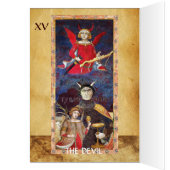 ANTIEK RENAISSANCE TAROT 15/ DEVIL Conceit Detail (Binnen (Links))