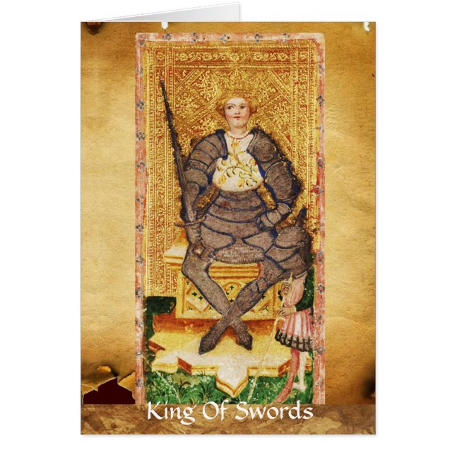 ANTIEK RENAISSANCE TAROT/KING EN KONINGIN VAN KNOP (Voorkant)