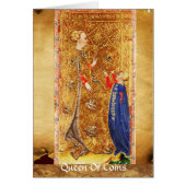 ANTIEK RENAISSANCE TAROT/KING EN KONINGIN VAN MUNT (Voorkant)