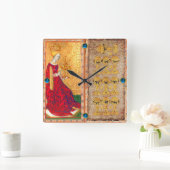 ANTIEK RENAISSANCE TAROT/TEN EN KONINGIN VAN KUPS VIERKANTE KLOK (Huis)