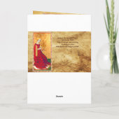 ANTIEK RENAISSANCE TAROTO QUEEN OF CUPS KAART (Achterkant)