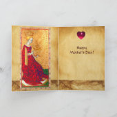 ANTIEK RENAISSANCE TAROTO QUEEN OF CUPS KAART (Binnen)