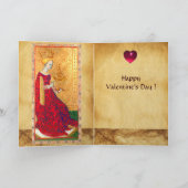 ANTIEK RENAISSANCE TAROTO QUEEN OF CUPS Valentijn Feestdagen Kaart (Binnen)
