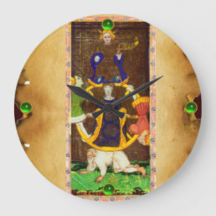 ANTIEK RENAISSANCE TAROTS 10/THE WHEEL OF FORTUN GROTE KLOK