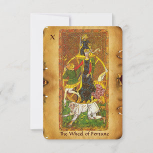 ANTIEK RENAISSANCE TAROTS 10/THE WHEEL OF FORTUNE AANKONDIGING