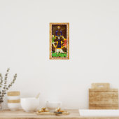 ANTIEK RENAISSANCE TAROTS 10/THE WHEEL OF FORTUNE POSTER (Keuken)