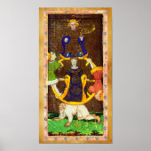 ANTIEK RENAISSANCE TAROTS 10/THE WHEEL OF FORTUNE POSTER (Voorkant)