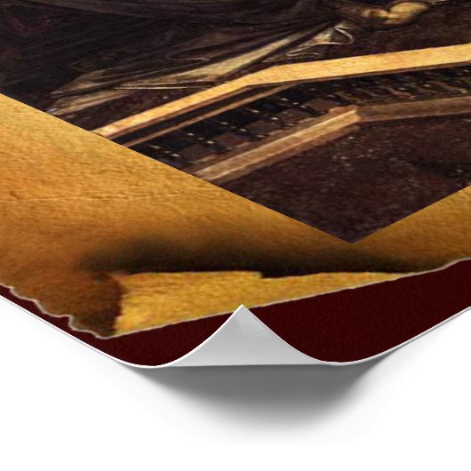 ANTIEK RENAISSANCE TAROTS 11/ FORTITUDE Parchment Poster (Hoek)