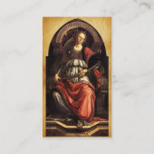 ANTIEK RENAISSANCE TAROTS 11 FORTITUDE PARCHMENT VISITEKAARTJE (Achterkant)