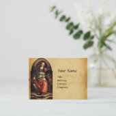 ANTIEK RENAISSANCE TAROTS 11 FORTITUDE PARCHMENT VISITEKAARTJE (Staand voorkant)