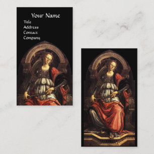 ANTIEK RENAISSANCE TAROTS 11 FORTITUDE Zwart Visitekaartje