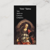 ANTIEK RENAISSANCE TAROTS 11 FORTITUDE Zwart Visitekaartje (Voorkant)