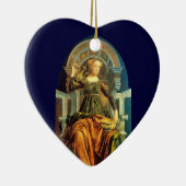 ANTIEK RENAISSANCE TAROTS 14 / TEMPERANCE Heart Keramisch Ornament (Rechts)