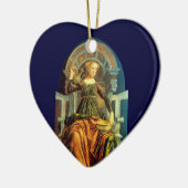 ANTIEK RENAISSANCE TAROTS 14 / TEMPERANCE Heart Keramisch Ornament (Links)