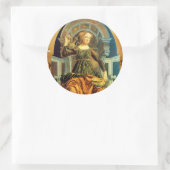 ANTIEK RENAISSANCE TAROTS 14 TEMPERANCE Parchment Ronde Sticker (Tas)