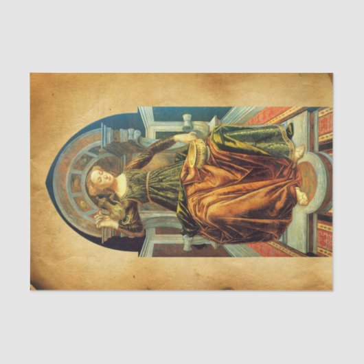 ANTIEK RENAISSANCE TAROTS 14 TEMPERANCE Parchment Tissuepapier (Voorkant)