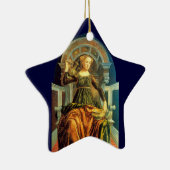 ANTIEK RENAISSANCE TAROTS 14 / TEMPERANCE Star Keramisch Ornament (Rechts)