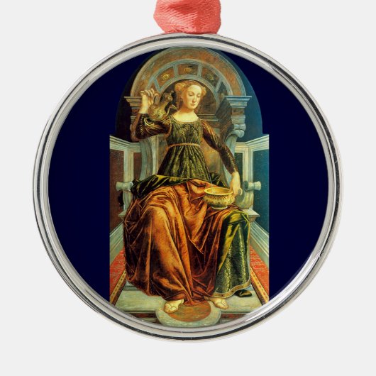 ANTIEK RENAISSANCE TAROTS 14 / TEMPERANCE Star Metalen Ornament (Voorkant)