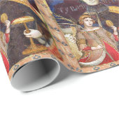 ANTIEK RENAISSANCE TAROTS 15 DE DUIVEL CADEAUPAPIER (Rol Hoek)