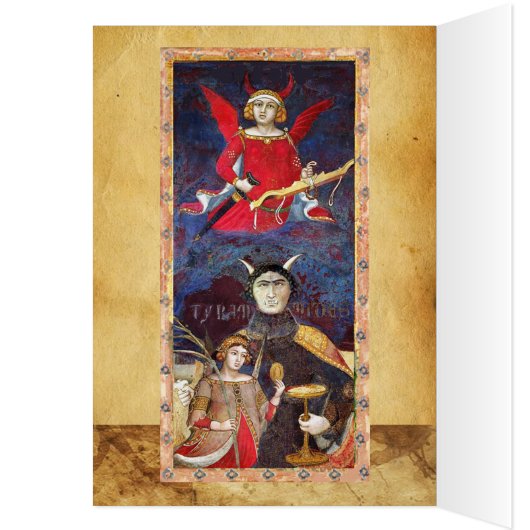 ANTIEK RENAISSANCE TAROTS 15/ DEVIL (Binnen (Links))