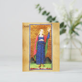 ANTIEK RENAISSANCE TAROTS 17/THE STAR BRIEFKAART (Staand voorkant)