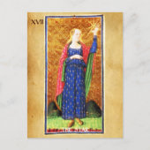 ANTIEK RENAISSANCE TAROTS 17/THE STAR BRIEFKAART (Voorkant)