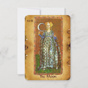 ANTIEK RENAISSANCE TAROTS 18/DE MAAN AANKONDIGING