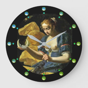 ANTIEK RENAISSANCE TAROTS 18/THE MOON GROTE KLOK