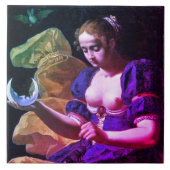 ANTIEK RENAISSANCE TAROTS 18/THE MOON TEGELTJE (Voorkant)