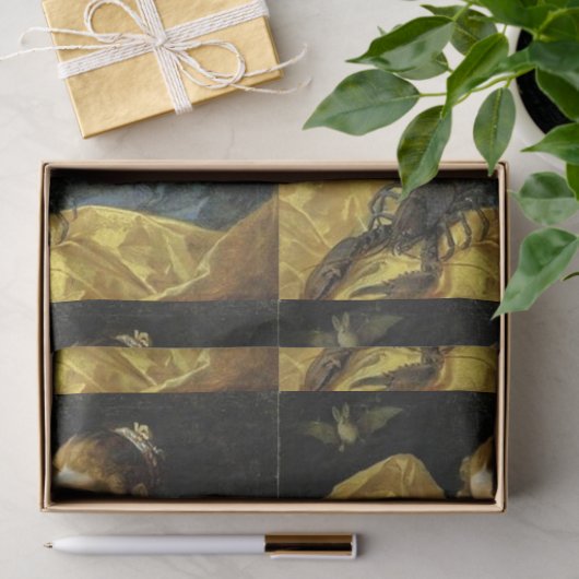 ANTIEK RENAISSANCE TAROTS 18/THE MOON TISSUEPAPIER (Geschenk)