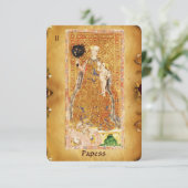 ANTIEK RENAISSANCE TAROTS 2 / PAPIER ( CHARITEIT ) AANKONDIGING (Staand voorkant)