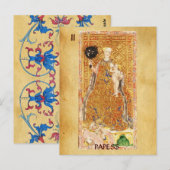 ANTIEK RENAISSANCE TAROTS 2 / PAPIER ( CHARITEIT ) BRIEFKAART (Voorkant / Achterkant)