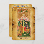 ANTIEK RENAISSANCE TAROTS 5 / DE GELIEFDEN AANKONDIGING (Voorkant / Achterkant)