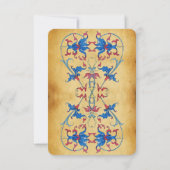 ANTIEK RENAISSANCE TAROTS 5 / DE GELIEFDEN AANKONDIGING (Achterkant)