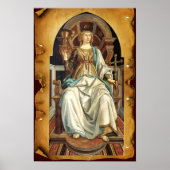 ANTIEK RENAISSANCE TAROTS 5/POPE Parchment Poster (Voorkant)