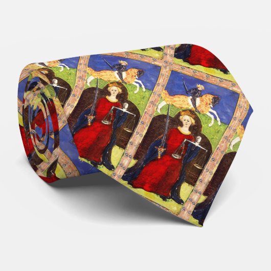 ANTIEK RENAISSANCE TAROTS 8/ JUSTITIE STROPDAS (Opgerold)