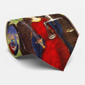 ANTIEK RENAISSANCE TAROTS 8/ JUSTITIE STROPDAS (Opgerold)