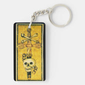 ANTIEK RENAISSANCE TAROTS ,ACE OF SWORD SLEUTELHANGER (achterkant)