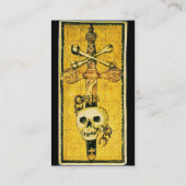 ANTIEK RENAISSANCE TAROTS, ACE OF SWORDS Black Visitekaartje (Achterkant)